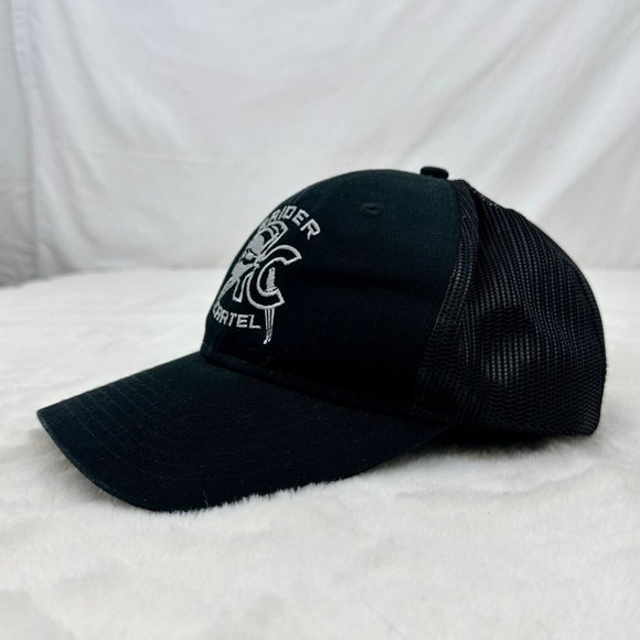 Raider Cartel Meshback Snapback Adjustable Cap Adult Unisex Black Port Authority - Picture 6 of 9